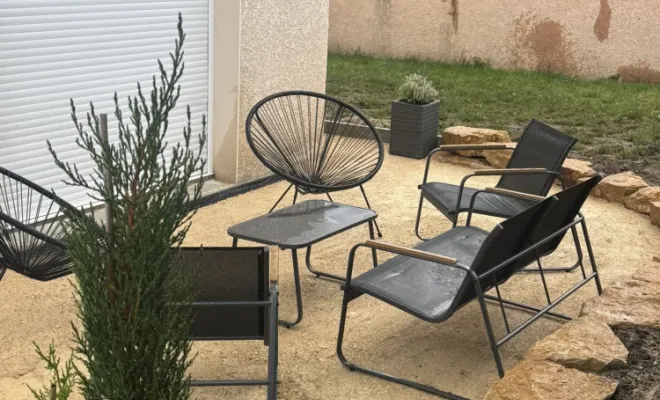 Création et aménagement d'un jardin avec un coin terrasse à Bourgoin-Jallieu, Tignieu-Jameyzieu, ENTREPRISE Thomas SARL
